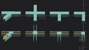 Parametric drawer divider connectors (OpenSCAD)