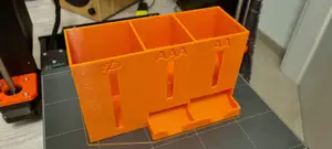 Desk AA/AAA battery dispenser + discharged battery compartment