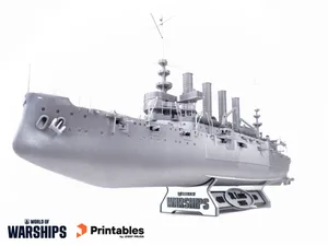 USS St. Louis - official 3D printable model from WoWS