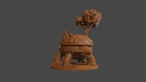 Pokemon inspired, Torterra, Tabletop DnD miniature