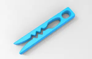 Springless Clothespin