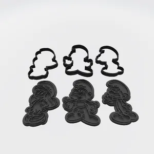Smurf, Smurfette, Papa Smurf Cokkie Cutters Stamps and Blades