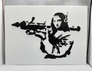 Banksy's Mona Lisa with Bazooka - 2 Color w/filament change (1 at a time)