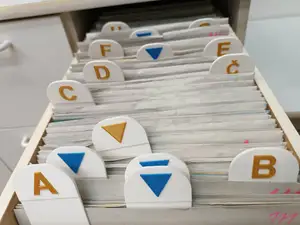 Bookmarks for doctor filing cabinet/záložky do lékařské kartotéky - stl, f3d