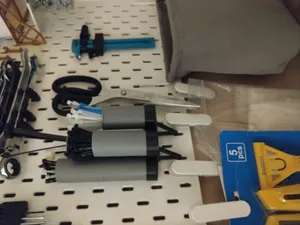 Zip tie holder with PVC pipes for Skadis