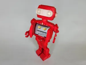 ROBOT, SUPER ASTRONAUT ROBOT, WITH ACTION - PUSH BACK BUTTON - CHEST DOOR OPENS.