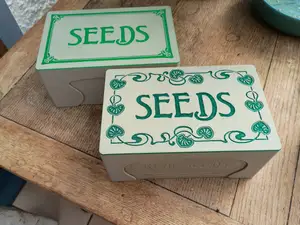 Seed Storage Boxes for Real Seeds packets - 3 Lid Options