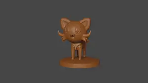 Pokemon inspired, Sprigatito, Tabletop DnD miniature