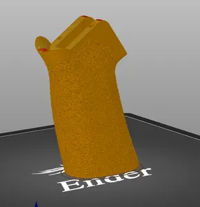 Hoffman Tactical grip with fuzzy skin modifier