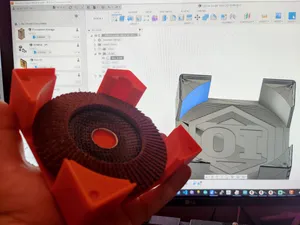 Gridfinity 125mm disc holder magnetic
