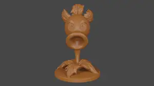 Plants vs Zombies inspired, Peashooter Repeater, Tabletop DnD miniature