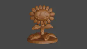 Plants vs Zombies inspired, Sunflower, Tabletop DnD miniature