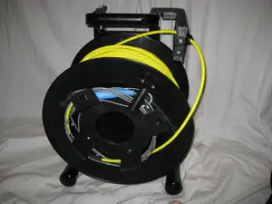 3d printed cable roller and waterproof control box for a Schill GT380 reel to turn it into a ROV or robot tether