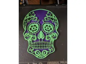 Sugar Skull with a Solid Base