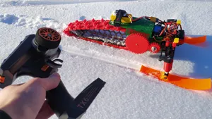 Open Source 3D Printed RC Snowmobile V2