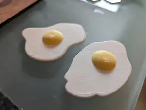 Fried Eggs for Toy Kitchen