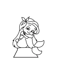 Cookie cutter with embossing - Ariel