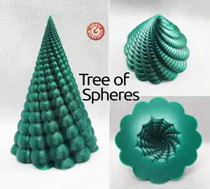 ⍟ Tree of Spheres - Solid or vase mode ⍟
