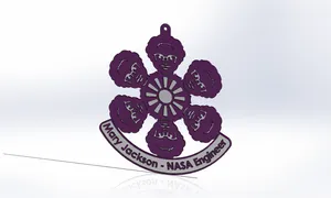 Mary Jackson NASA Aerospace Engineer Hidden Figures Tree Ornament