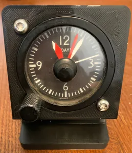 Desktop Display Stand for 2 1/4" Aircraft Clock Instrument