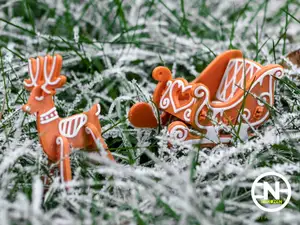 Gingerbread Santa's Sleigh Kit Cards