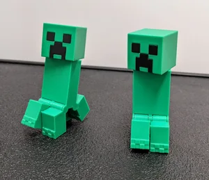 Articulated Minecraft Creeper: Print-In-Place