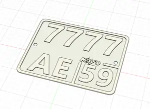 number plate