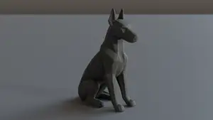 Doberman Low Poly