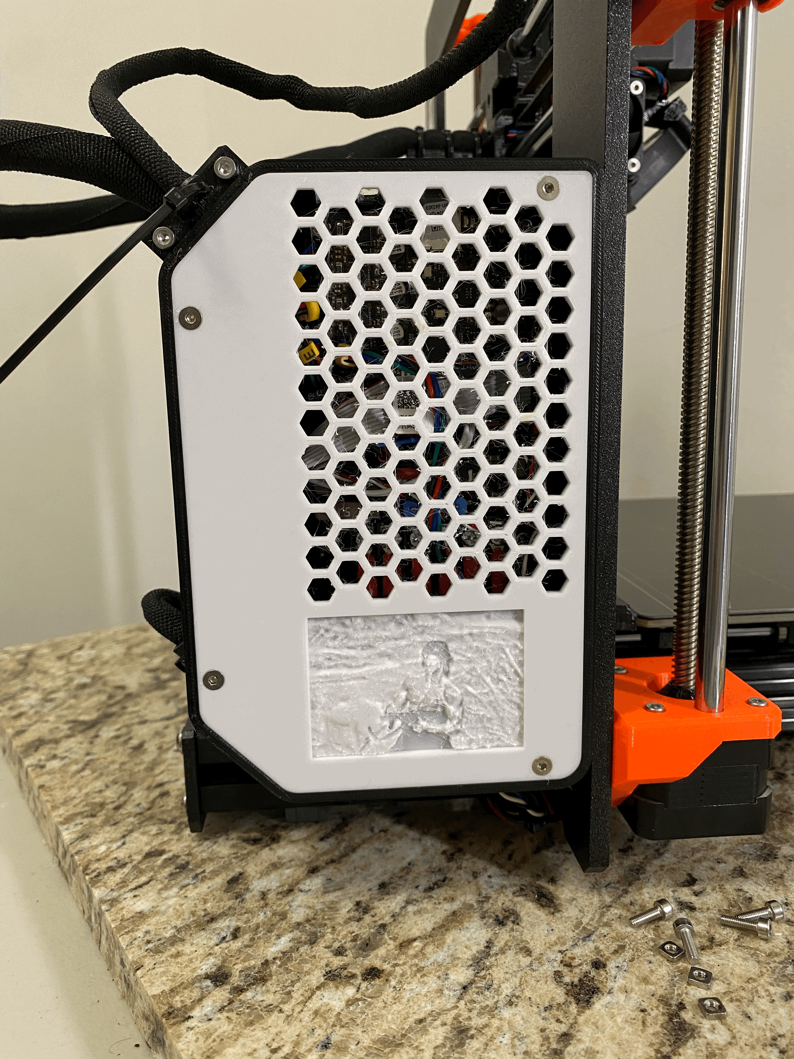 Honeycomb Big Einsy Case Lid With Rambo Lithophane