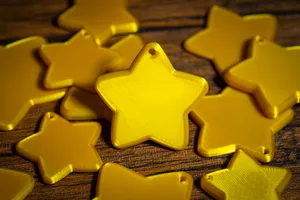 Beautiful Bulgy Five-Point Stars for Decoration