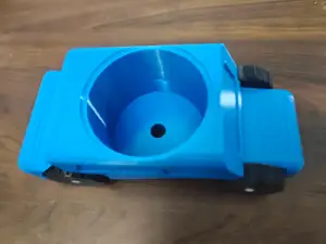 Cup Holder Car — rolling toy coupe with a drink well in the roof