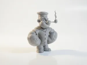 Popeye Sailor Man Figurine Cartoon 3D Printable