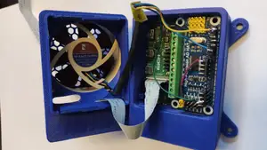 Deep Module with Fan and openings for Wires