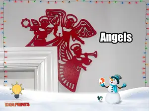 Christmas Door Trim Corner - Angels #9