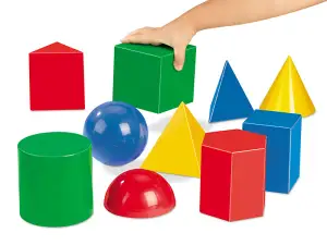 3D Geometric Shapes Set, 20 shapes