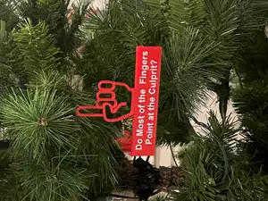 The Finger Wag may in fact have 3 fingers pointing at the culprit. (Ornament)