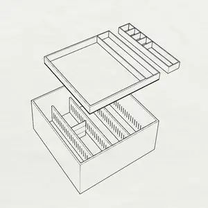 Arkham Horror (LCG) Storage Box Organizer with the Mansions of Madness box (Only Perfect Size Sleeves)