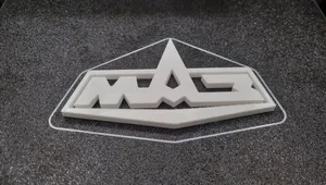 MAZ Logo / Emblem for 3D Printing (Логотип МАЗ)