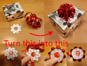 Christmas present bow maker