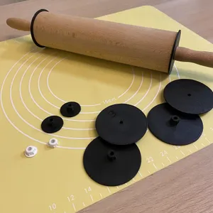 IKEA MAGASIN Rolling pin spare part and adjusting rolling (váleček na těsto náhradní díl a nastavení tloušťky)