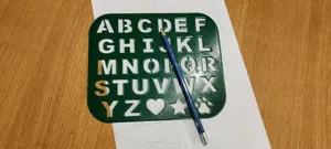 English alphabet Stencil by Penolopy Bulnick