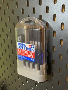 Ikea Skadis bracket for Tamiya craft tools - RC tools set box