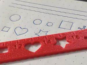 Ruler + Stencil + Bookmark for Bullet Journal #BuJo