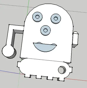 robot keychain