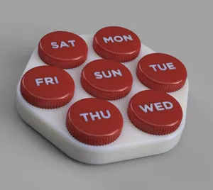 Weekly pills case