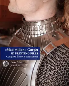 Maximilian Gorget (Neck Armor in the Early 16th Century Maximilian Style)