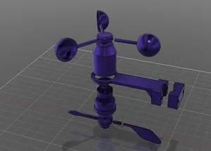 Meteo station parts (wind speed and direction sensor)