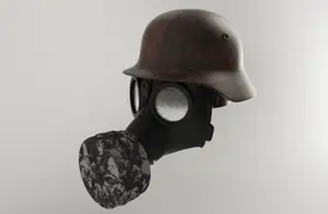 German helmet - trailer tow hitch cover 50mm
