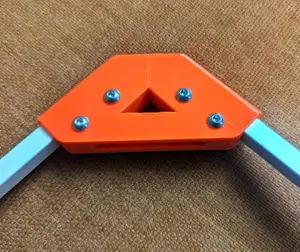 Strong square tube corner connector