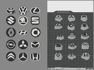 Collection of Car Logo Clogs Charms (Croc Jibbitz) | Over 15 different logos!